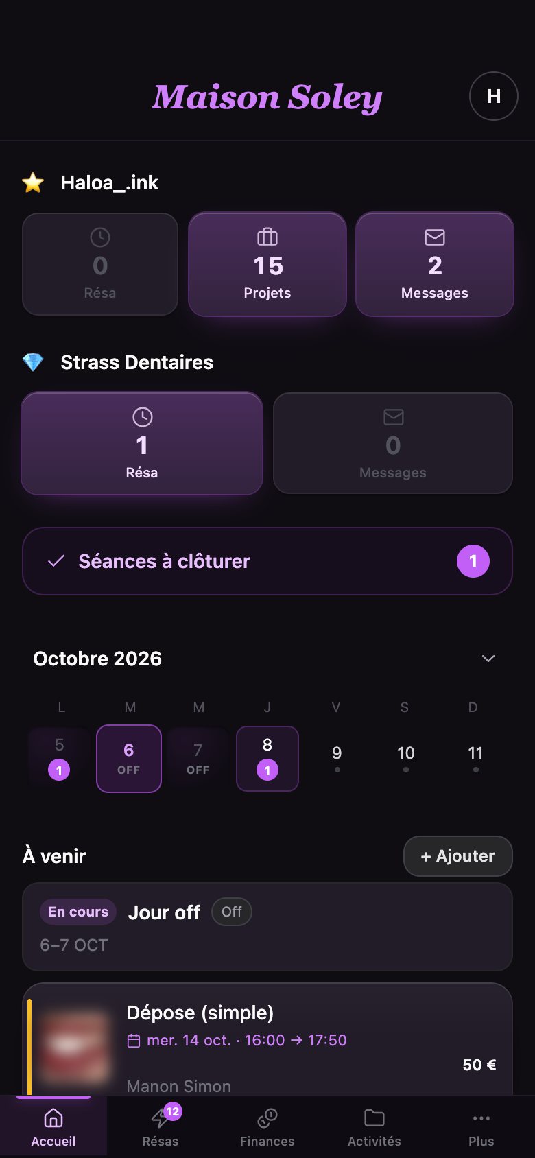 La même page sur téléphone.